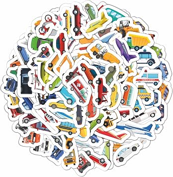 303 Pcs Tractor and Truck Stickers