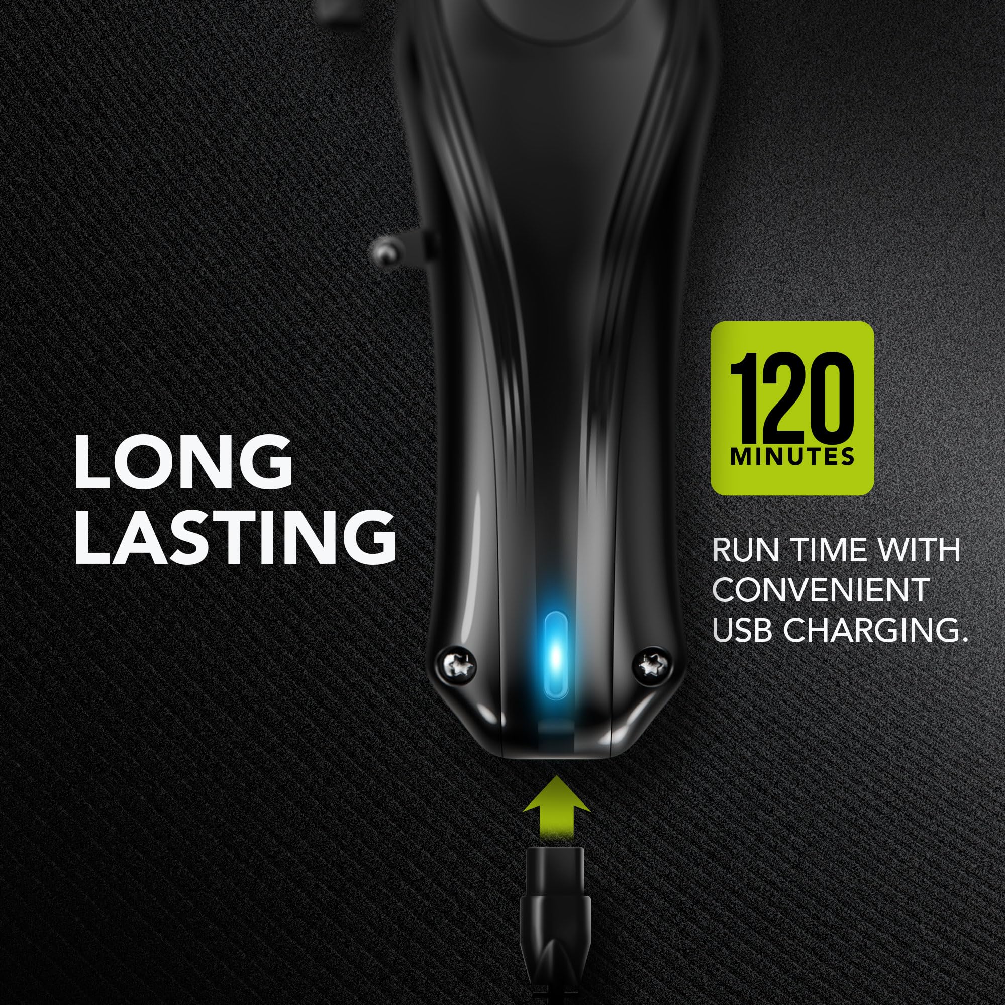 WAHL Rapid Clip Maszynka do Włosów dla Mężczyzn Ładowanie USB Usuwanie Włosów z Uszu Nosa Dźwignia Regulacji Akumulator Litowo-Jonowy Ergonomiczny Uchwyt