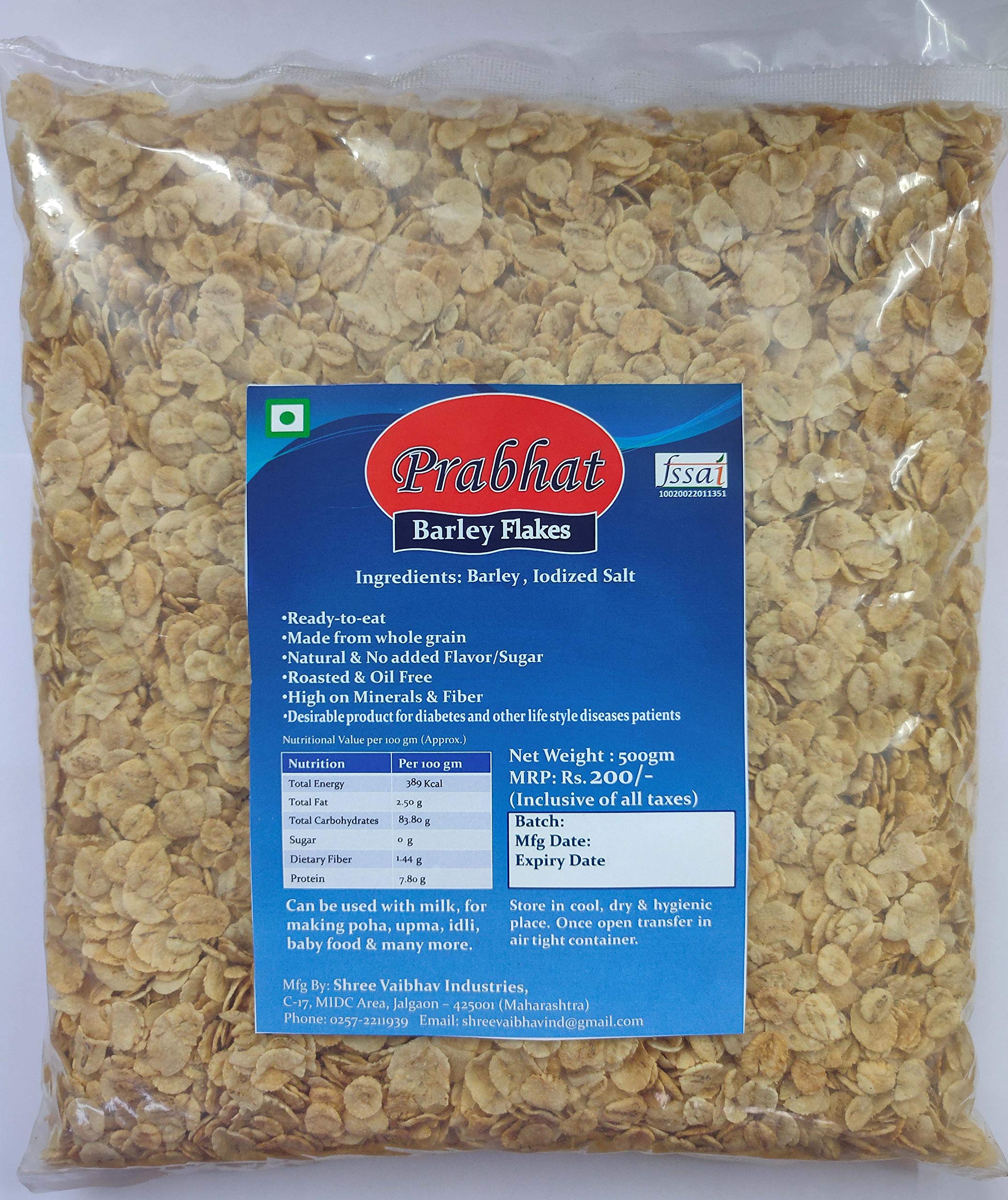 Prabhat Barley Flakes - 500gms x 2 = 1 Kg