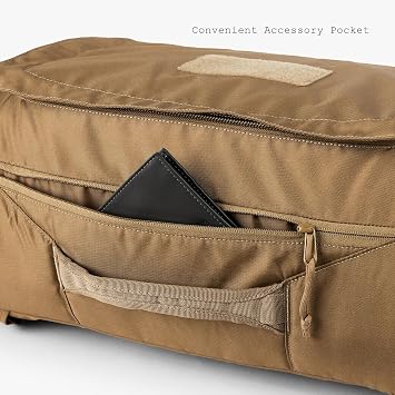 Tactical Baby Gear Tactical Duffle & Weekender Diaper Bag - Black | Spacious hospital and weekender diaper bag with patch panel plus backpack and shoulder-strap carry options.