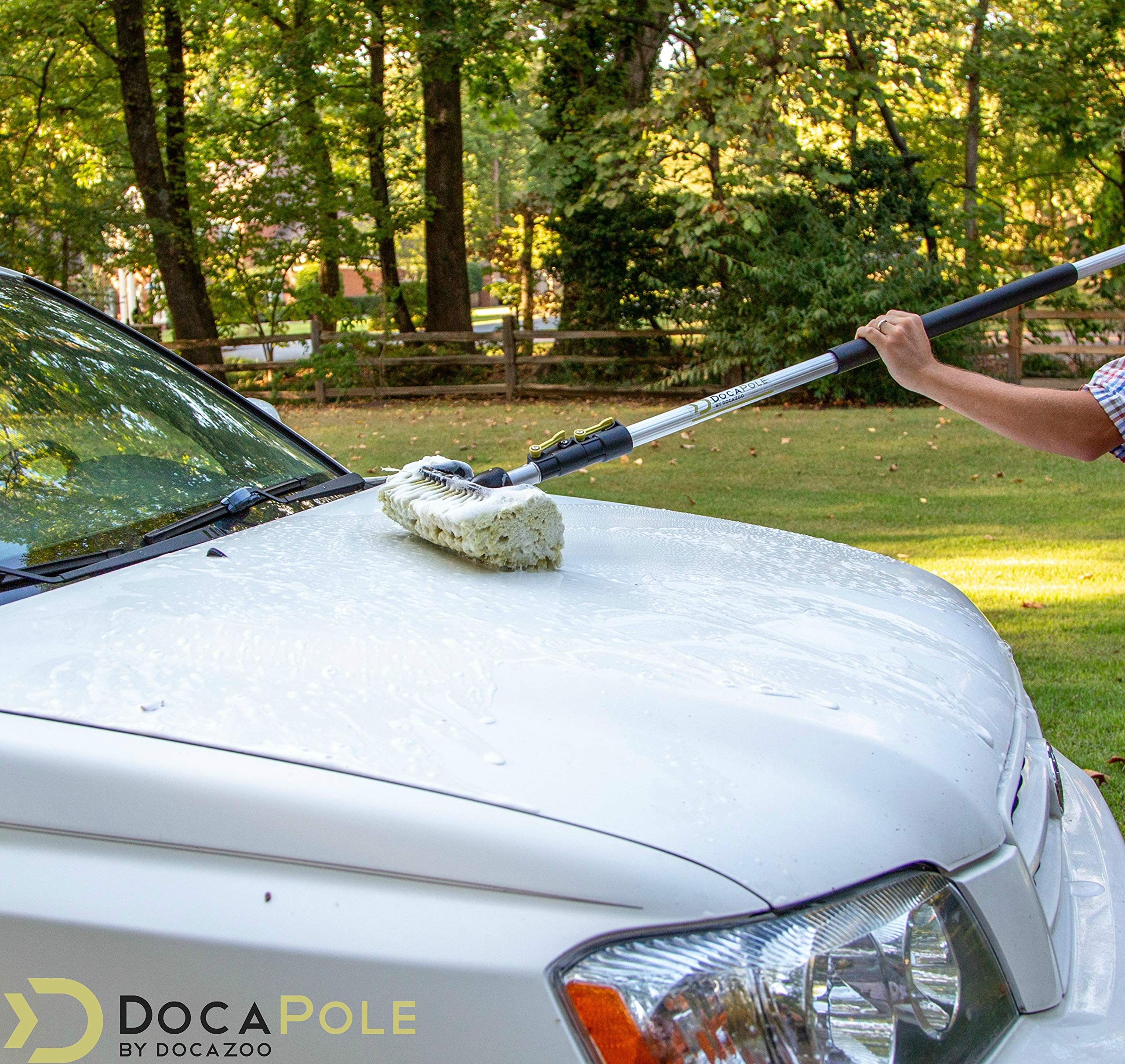 Buy DOCAZOO DocaPole 624 Foot (30 ft Reach) Soft Bristle Car Wash Brush & Extension Pole for