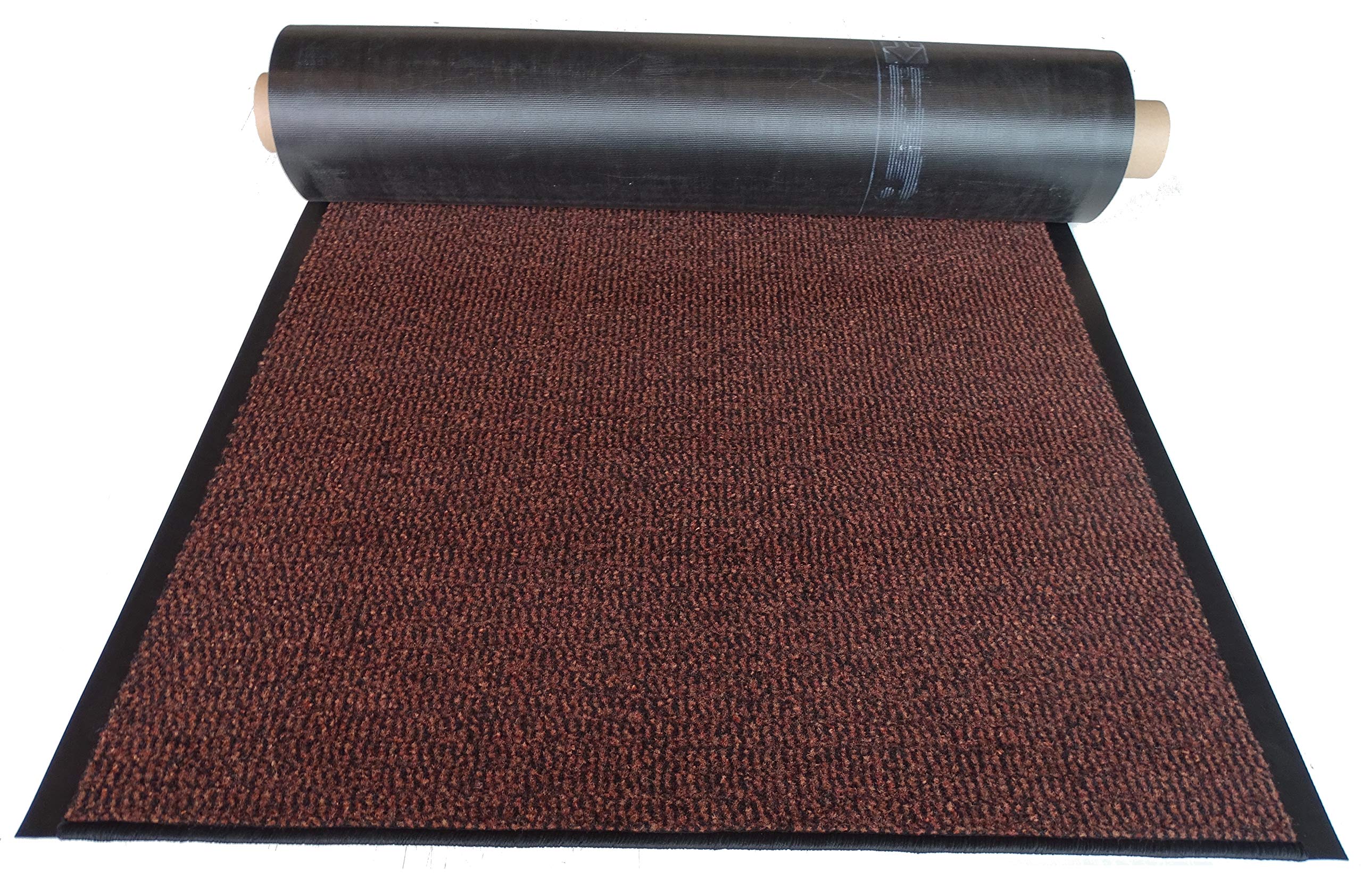 Schmutzfangläufer Meterware 60 cm Terra-schwarz meliert - Schnittkanten gekettelt (60 x 320 cm, Terra)