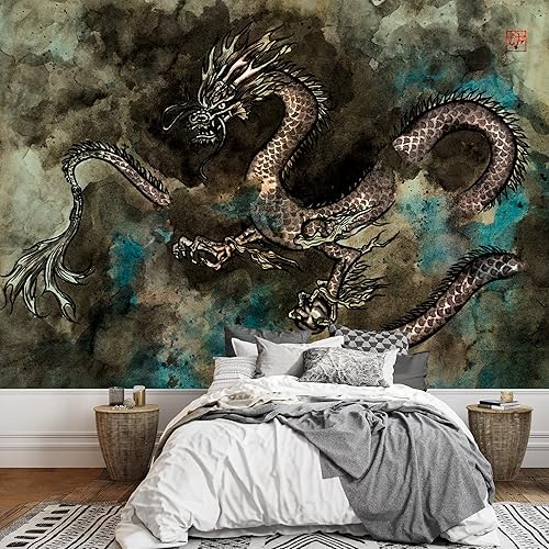 Miniatura 10 de wall26 - Dibujo de pared clásico chino - Mural de pared extraíble  Papel pintado autoadhesivo grande - 66x96 pulgadas