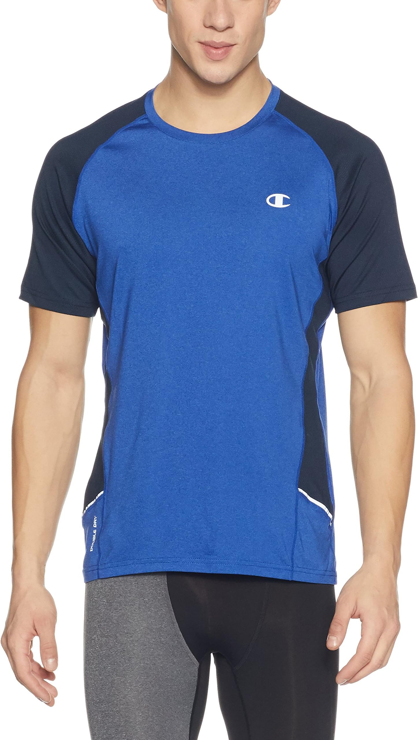 Champion by FBB Men's Solid Regular Fit T-Shirt (830026908011_Royal_X-Large)