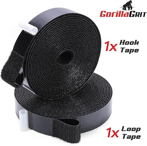 Miniatura 9 de Cinta autoadhesiva de gancho y bucle, 15 pies x 2 pulgadas de ancho, cierre de cinta adhesiva resistente
