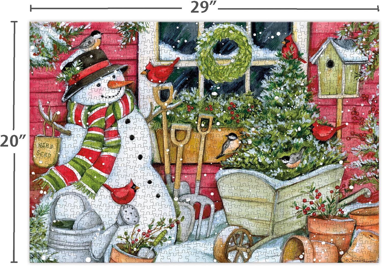 Lang Snowman Winter Garden Puzzles - 1000 Pc (5038067)