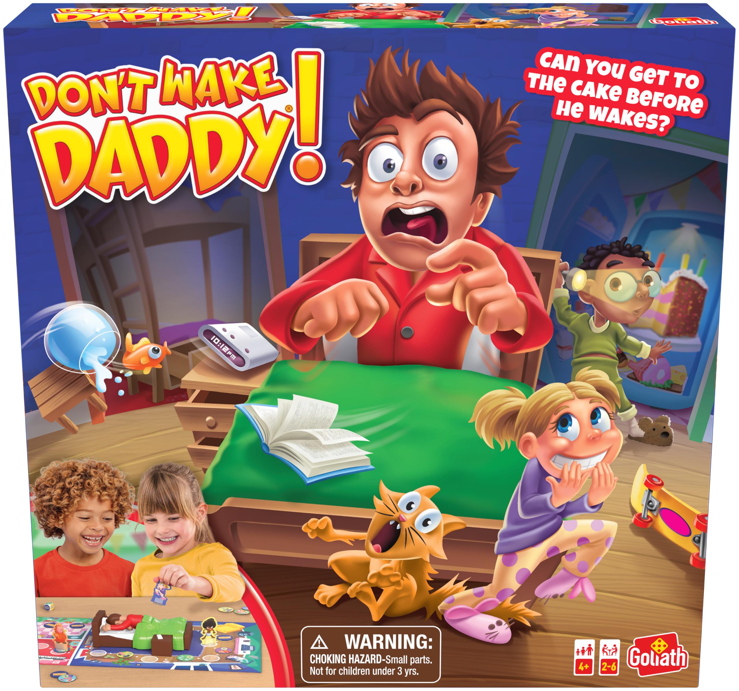 Goliath Don't Wake Daddy Board Game | Surprise Action Game for Kids | 2-6 Players, Ages 4+