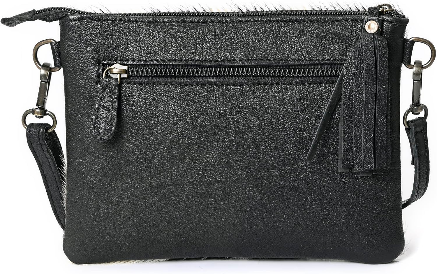 Merbaa cowhide and hair on Pouch bag Genuine cowhide hair on small crossbody Bag with adjustable detachable strap - Image 7