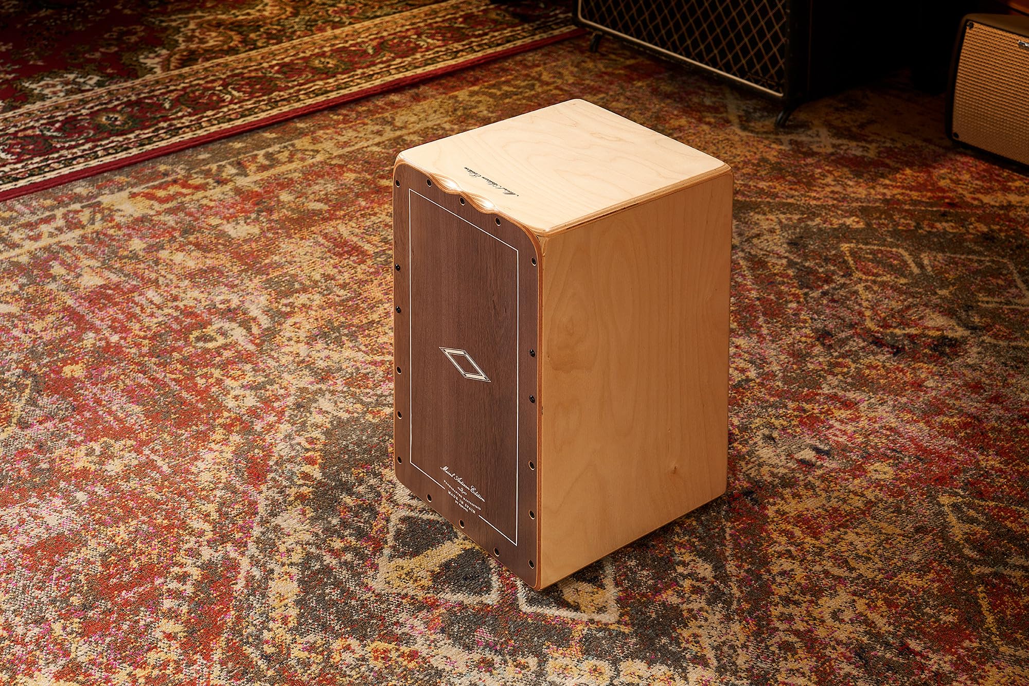 Meinl Percussion Artisan Cajon Instrument/Trommel für Erwachsene/Fortgeschrittene/Profis - Grey Eucalyptus Frontplatte / Korpus aus Baltischer Birke - Kein Cajon Bausatz - Tango Line (AETLGE)