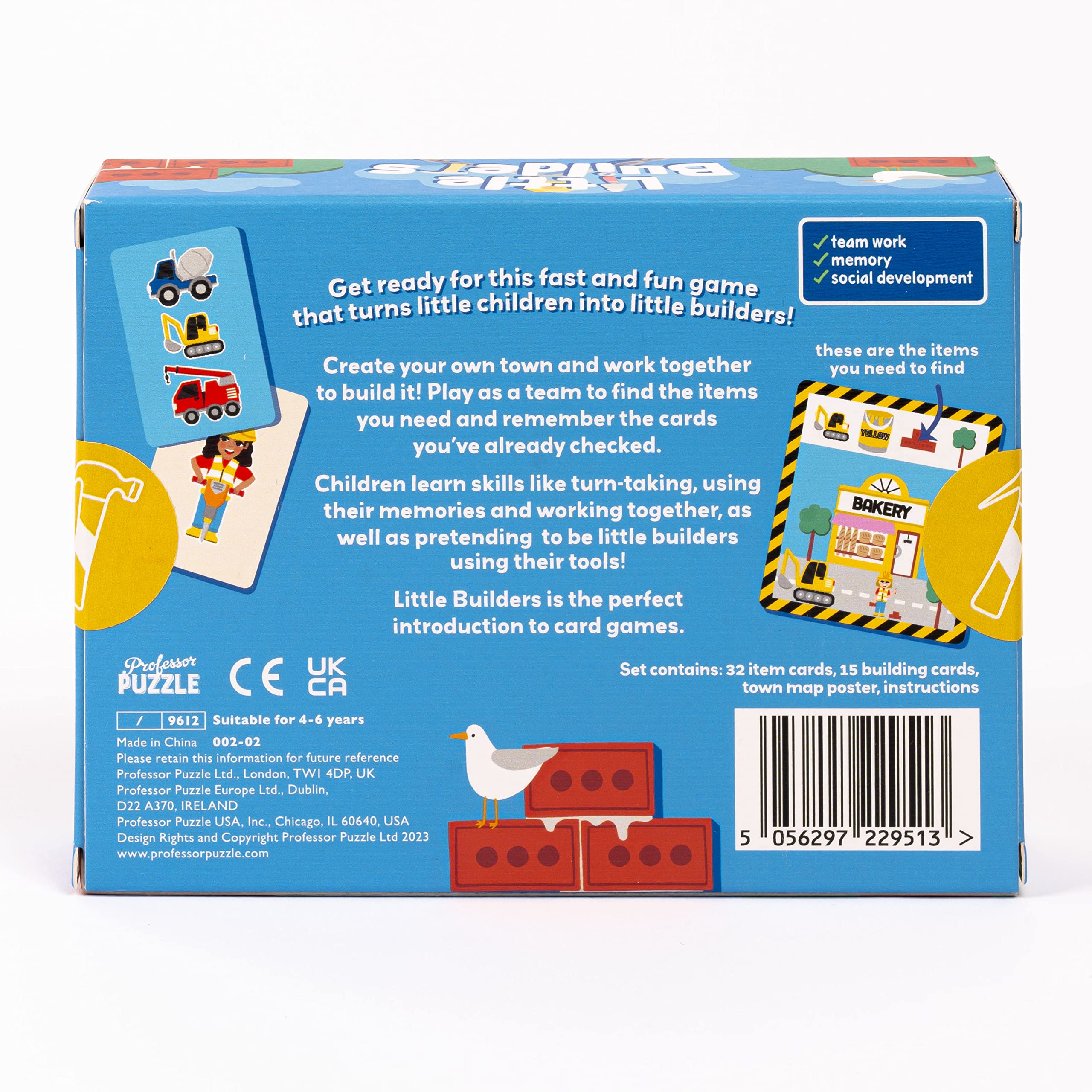 Little Builders Kartenspiel – Kooperatives Spiel Für Kinder, Städte Bauen, Gedächtnis Fördern