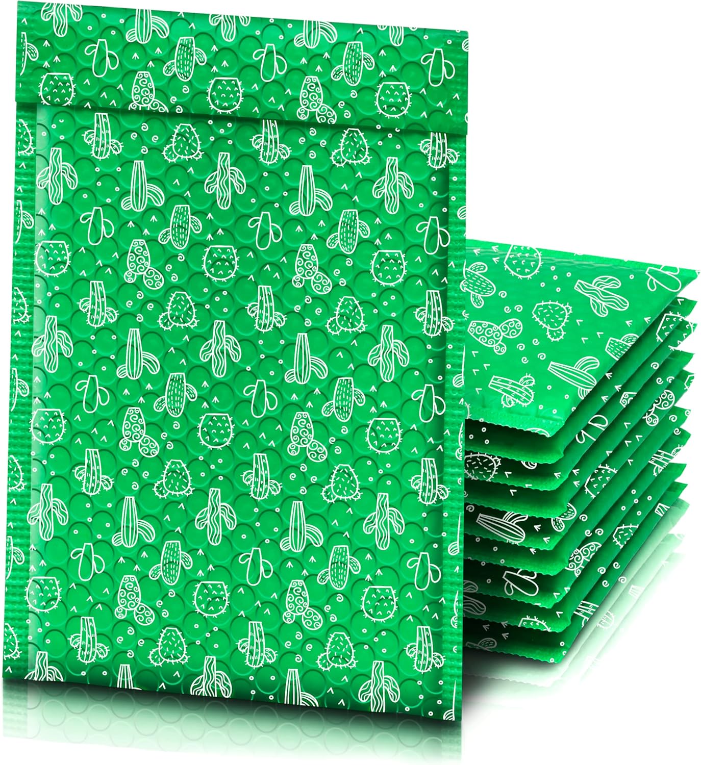 Vapulcio Bubble Mailers 5x11“ 25 Pack, Cactus Padded