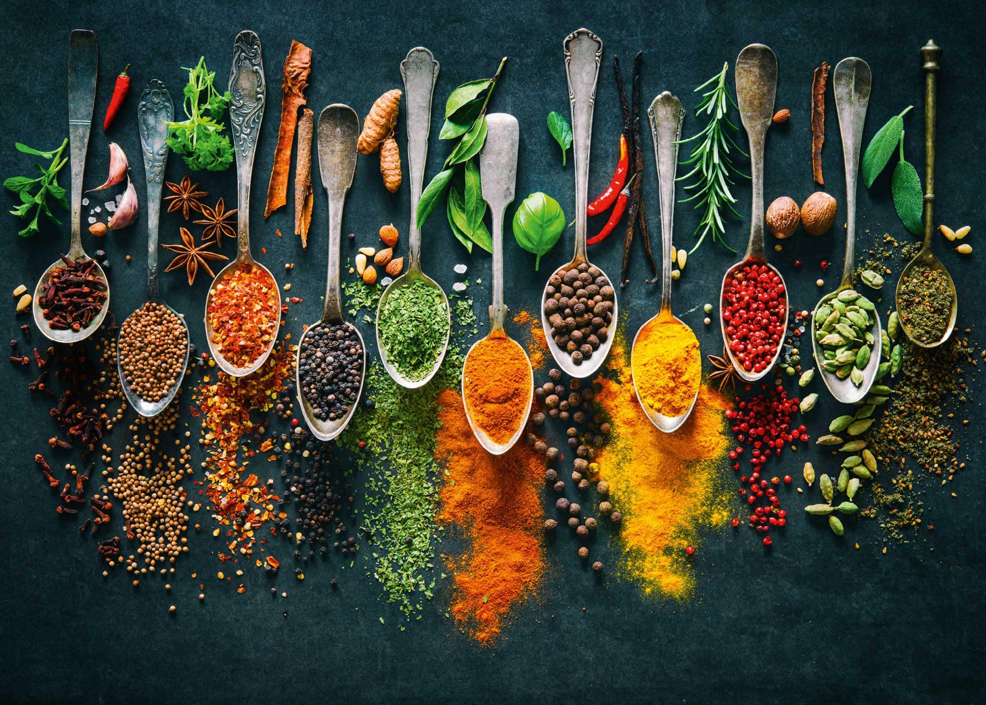 Ulmer Puzzleschmiede - Puzzle « Couleurs vives » – Puzzle de 2000 pièces – Motif herbes et épices, attire tous les regards dans une cuisine et un design mural élégant