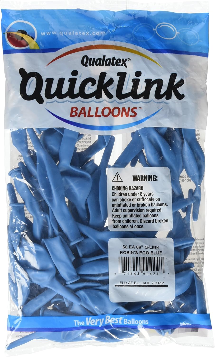 Qualatex 90264 Quicklink - Goldenrod Latex Balloons, 6", Goldenrod, Pack of 50