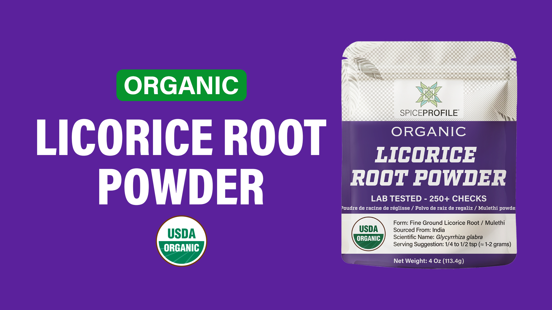 Amazon.com : Spice Profile USDA Organic Licorice Root Powder, Lab