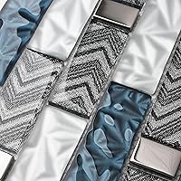 Vista 9 de Blujellyfish Azulejos de vidrio para pared de cocina, baño (paquete de 5 hojas)