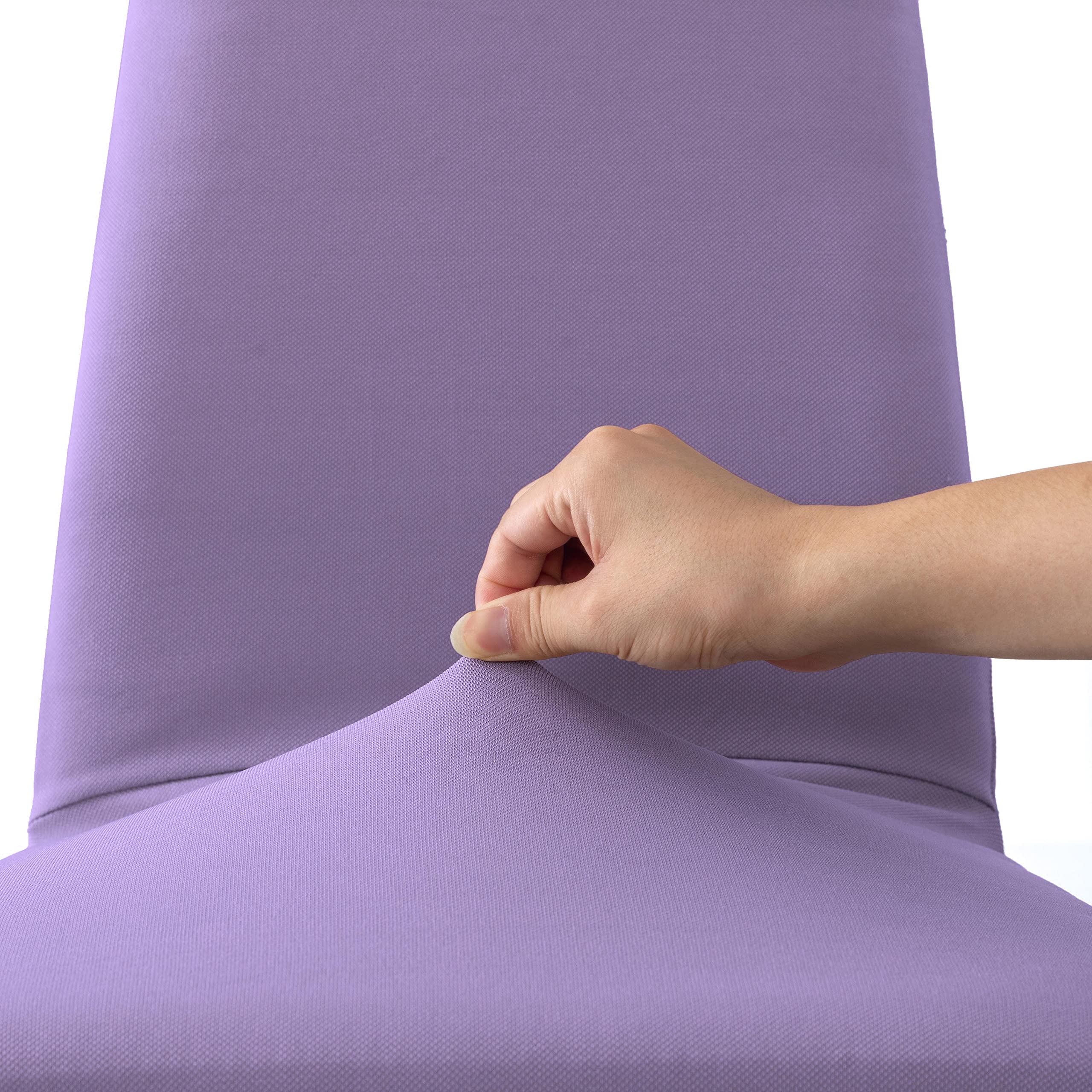 Coprisedie con Schienale 6 Pezzi Elasticizzati, Impermeabili, Misura Universale, Coprisedia Soggiorno Cucina Moderna Lavabile Estraibile - Lilla