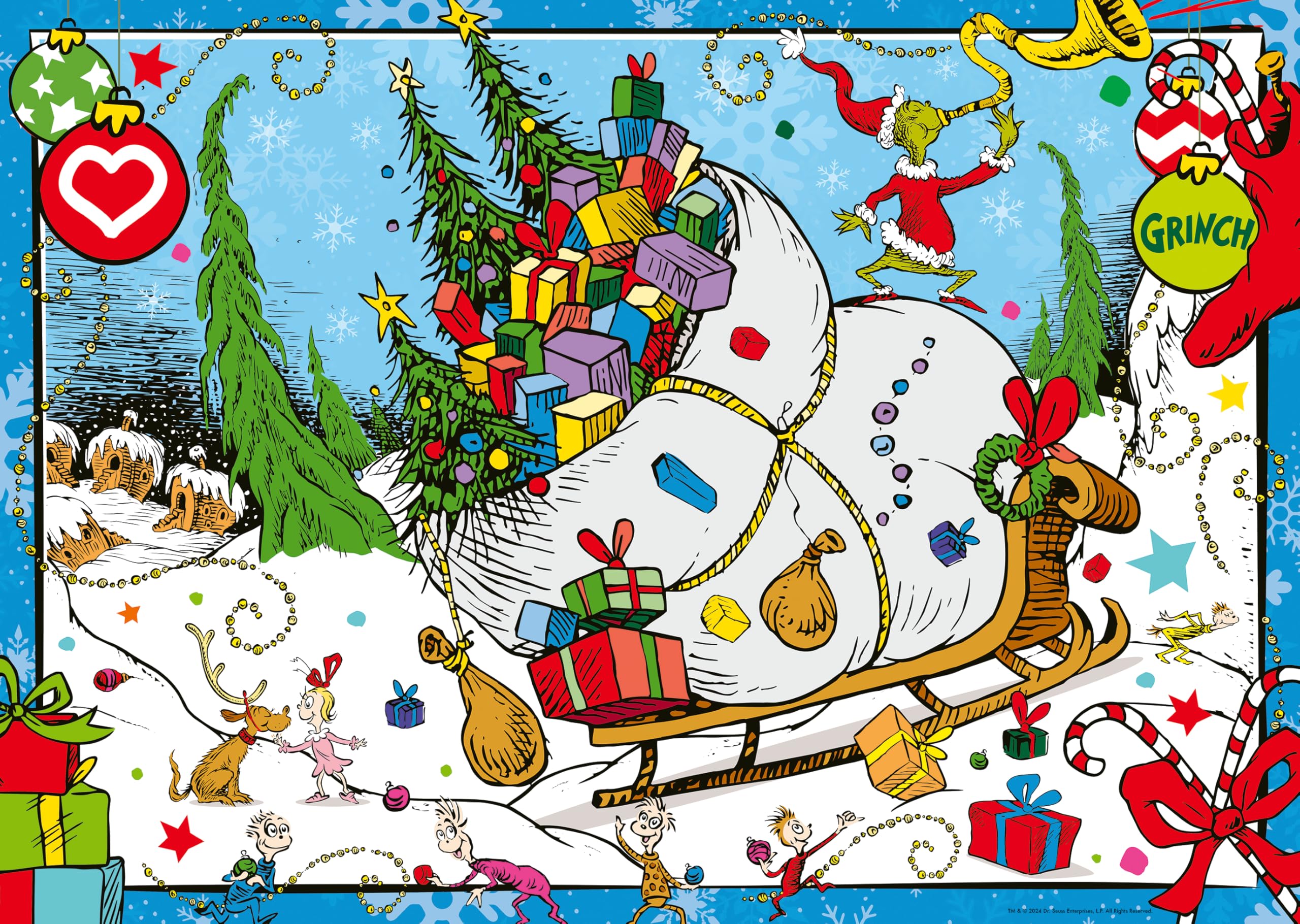 Ravensburger The Grinch 1000 Piece Christmas Jigsaw Puzzles (New) Free P+P