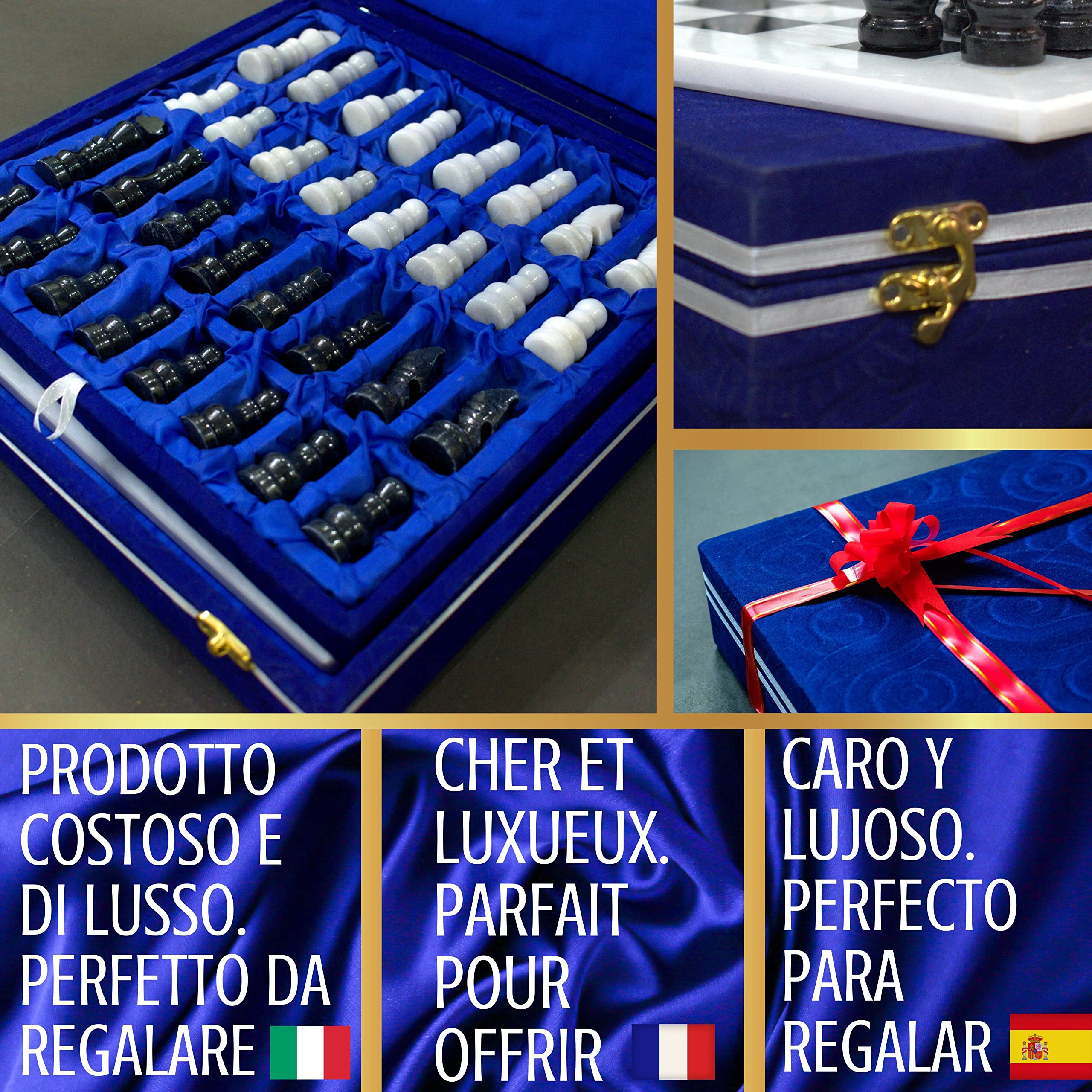 scacchiera marmo- scacchiera marmo elegante |scacchiera in marmo| scacchiere e scacchi.scacchiera professionale in marmo con scrigno. chess set