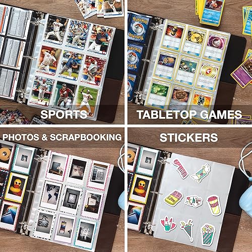 Miniatura 8 de Samsill Fundas para tarjetas comerciales, paquete de 200, ultra transparentes y resistentes con soldaduras limpias, se adapta a carpetas estándar de