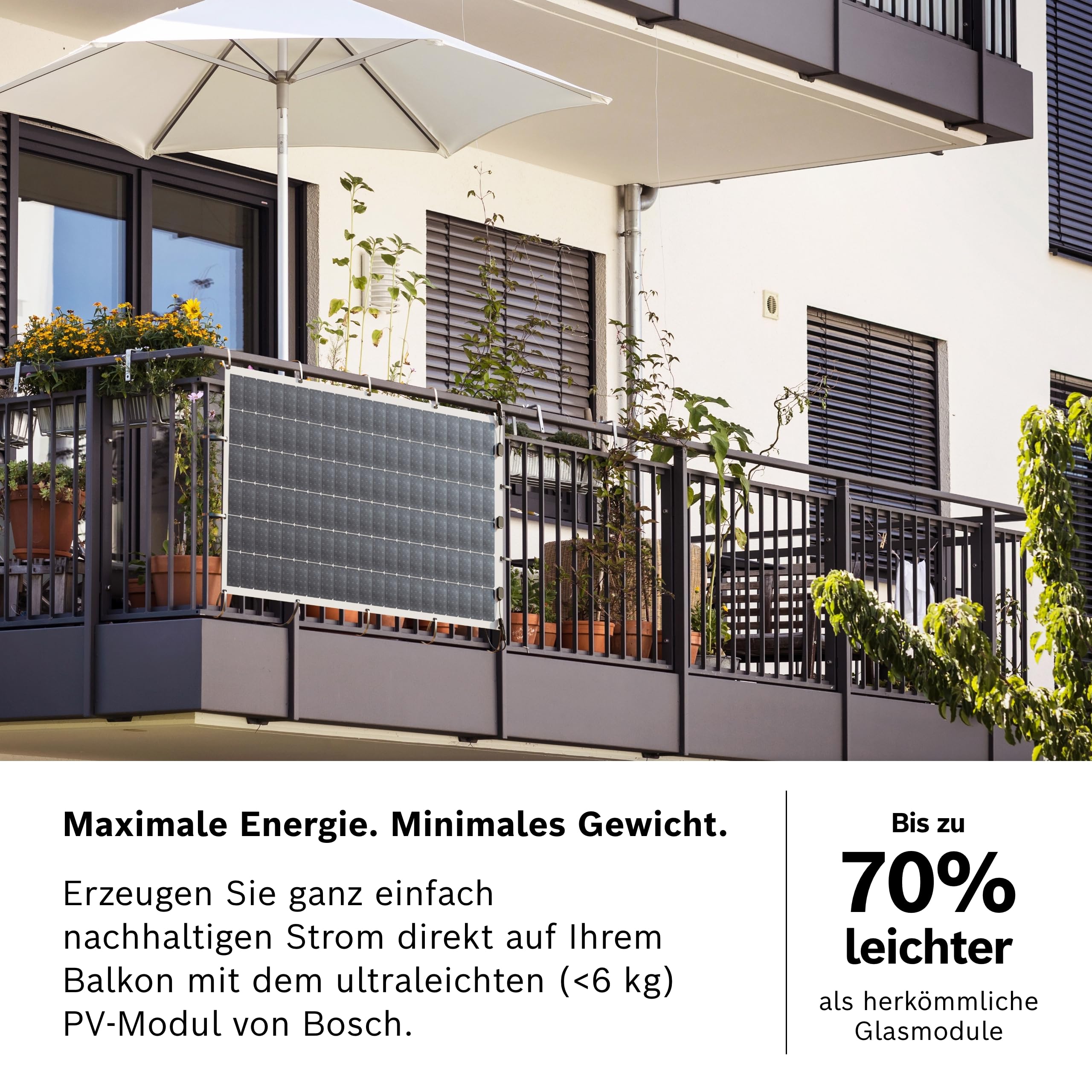 Bosch Solar 4000 P, Balkonkraftwerk, 300 Watt