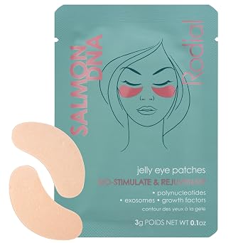 Rodial Salmon DNA Jelly Eye Patches - Polynucleotide Hydrogel Under Eye Masks with Growth Factors, Exosomes & Hydrating Care for Bright, Smooth Under-Eyes