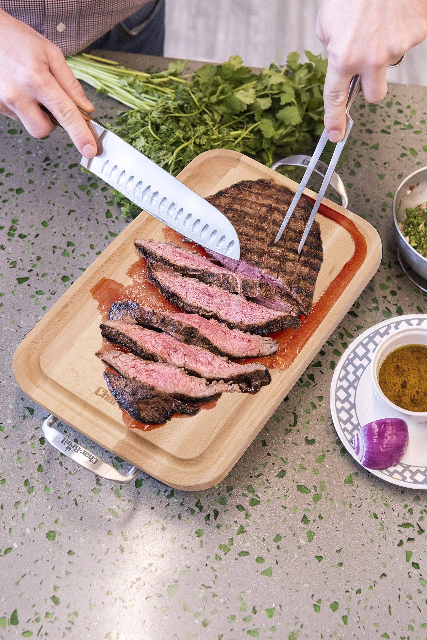 Char-Broil 140 014 - GRILL+® Bratschale und Schneidebrett.