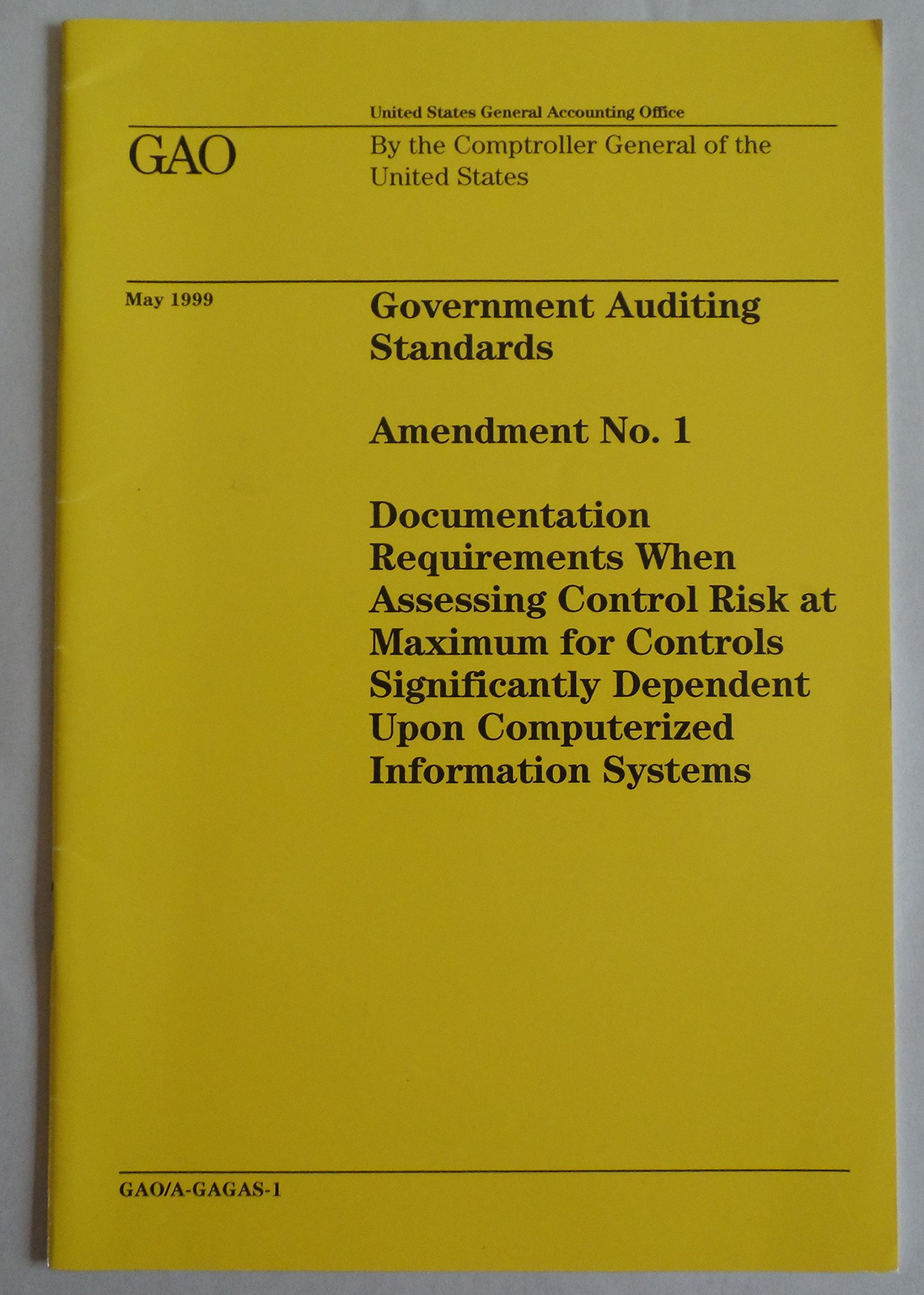 Government Auditing Standards: Amendment #1