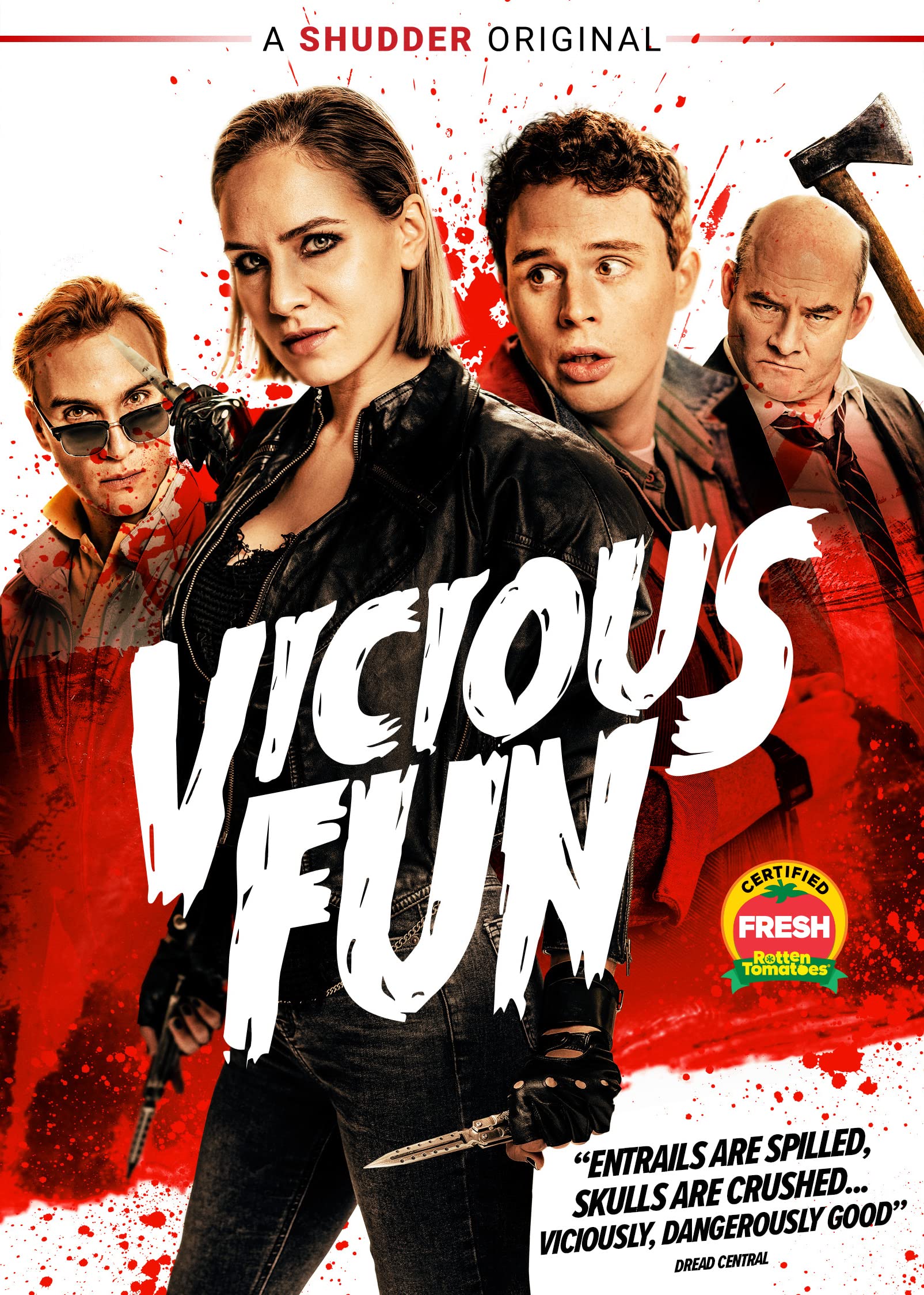Vicious Fun DVD edición Estados Unidos cine slasher comedia negra