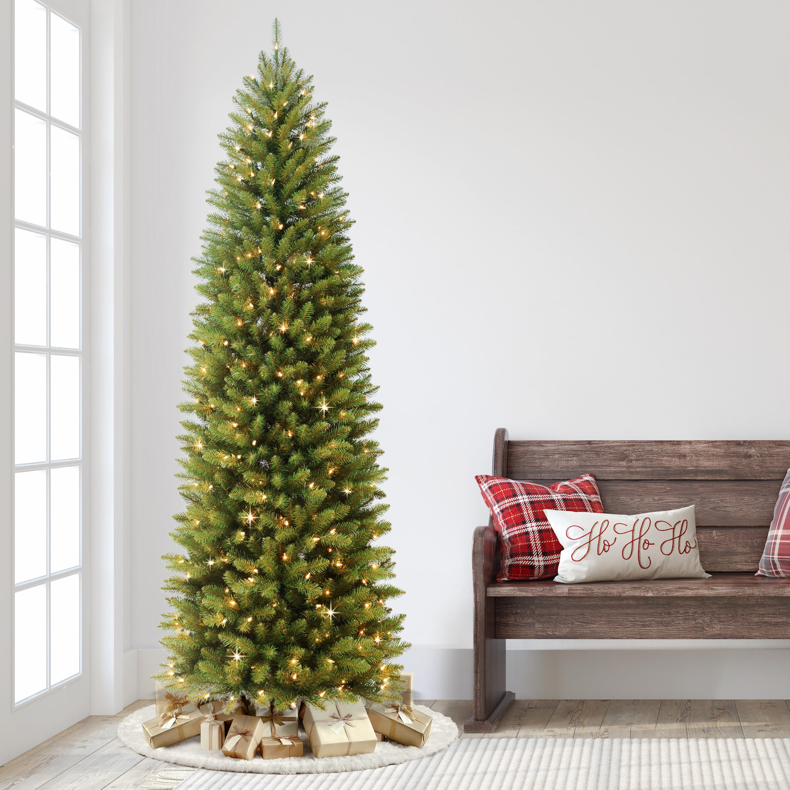 Amazon.com: Puleo International 7.5ft Pre-Lit Fraser Fir Pencil