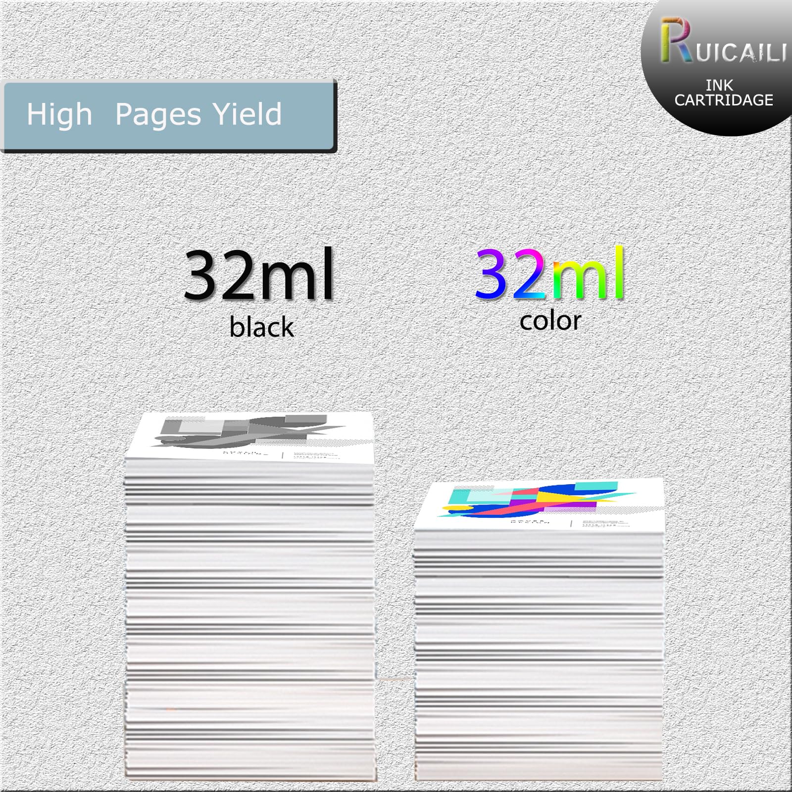 Ersatz für SJIC22P Tintenpatronen-Set für TM-C3500 ColorWorks C3500 Drucker (4 Stück)