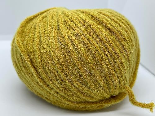 Old Gold Baby Alpaca - Hilo de mezcla de lana merina, peinado, 1.76 onzas, 328.1 ft (109 yardas)