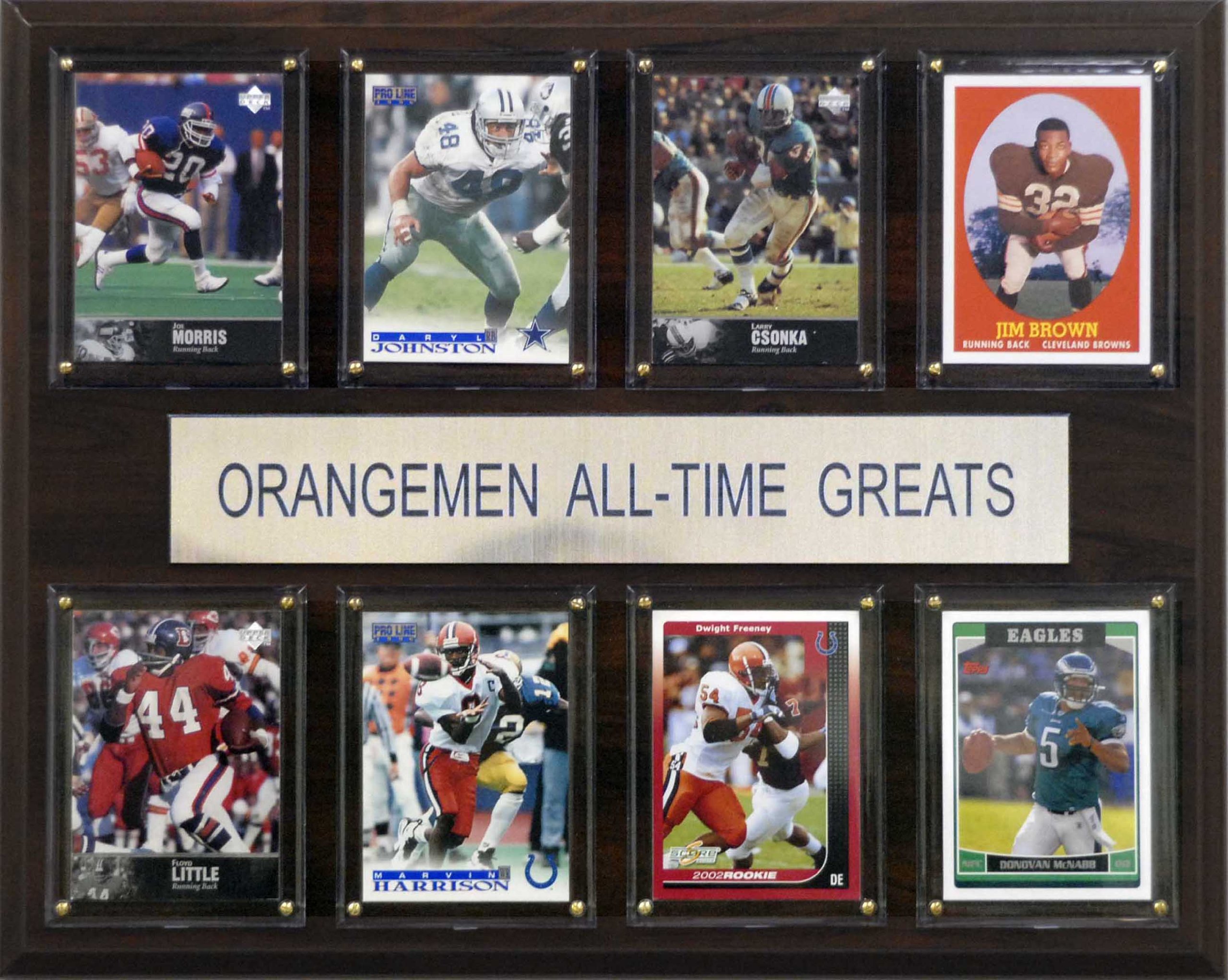NCAA Football Syracuse Orange All-Time Greats Plaque
