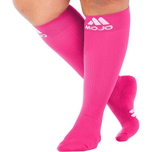 Mojo Premium Compression Socks - Boost Performance & Recovery with 20-30 mmHg Coolmax Support - Medical Support Socks for Women & Men - Reduces Swelling and Improves Circulation - 1 Pair