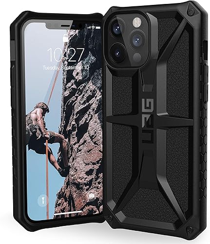 URBAN ARMOR GEAR UAG-IPH20L-P-BK - Funda a prueba de golpes para iPhone 12 Pro Max (6.7) 2020, color negro