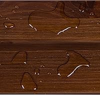 Vista 4 de Shine Company Providence - Mesa auxiliar rectangular de madera maciza, mesa de patio Adirondack para exteriores, roble