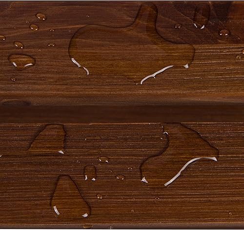 Miniatura 4 de Shine Company Providence - Mesa auxiliar rectangular de madera maciza, mesa de patio Adirondack para exteriores, roble