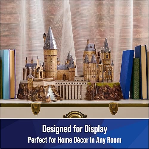 Miniatura 4 de 4D Build, Kit de modelo 3D del castillo de Hogwarts de Harry Potter, coleccionables de Harry Potter y decoración de escritorio, rompecabezas para