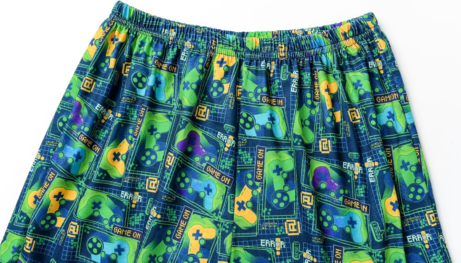 CYCHELRY Little Big Boys Summer Orange Gamer Pajamas Short Sleeve and Pants Cute Nighty PJS 2PCS Sleepwear Set Size 6-16 - Image 5