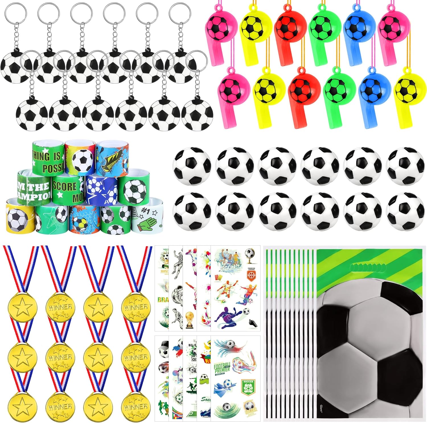 ADXCO 82 Pieces World Cup 2022 Soccer Party Favors Soccer