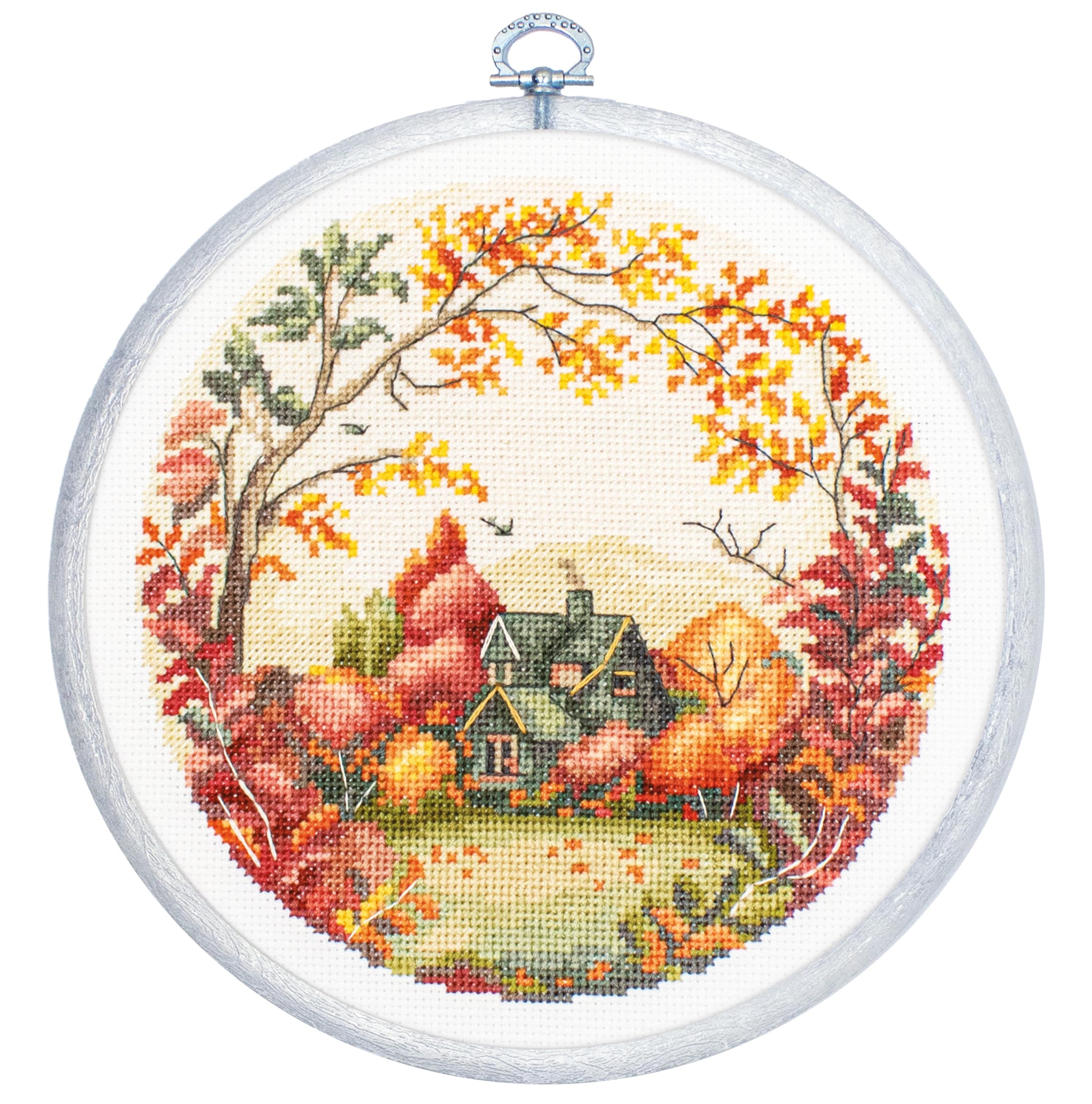 Luca-S The Autumn Cross Stitch Kit With Hoop Included