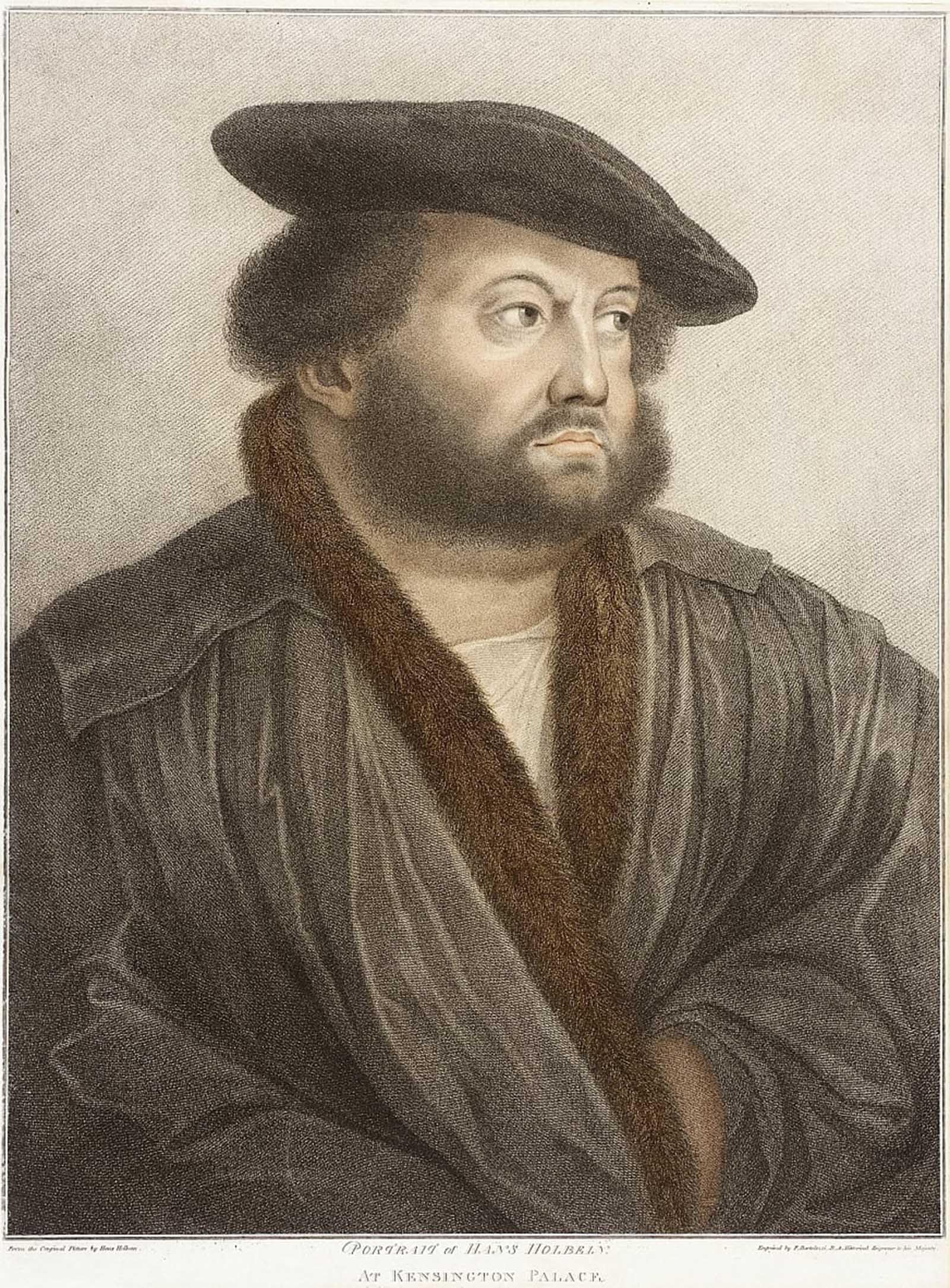 POSTERIIk Famous Modern Artwork Art Mural Portrait of Hans Holbein by Hans Holbein Der Jüngere Oil Paintings Pictures for Home Decor 60x90cm