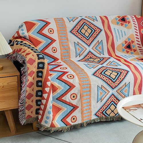 Miniatura 6 de STACYPIK Funda protectora para sofá con textura geométrica bohemia con patrón azteca, de punto azteca, funda protectora para sofá de mascotas, funda