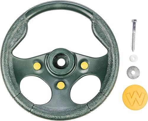 Miniatura 9 de Jack and June Signature Playset - Rueda de carreras amarilla y verde hecha de material resistente y duradero