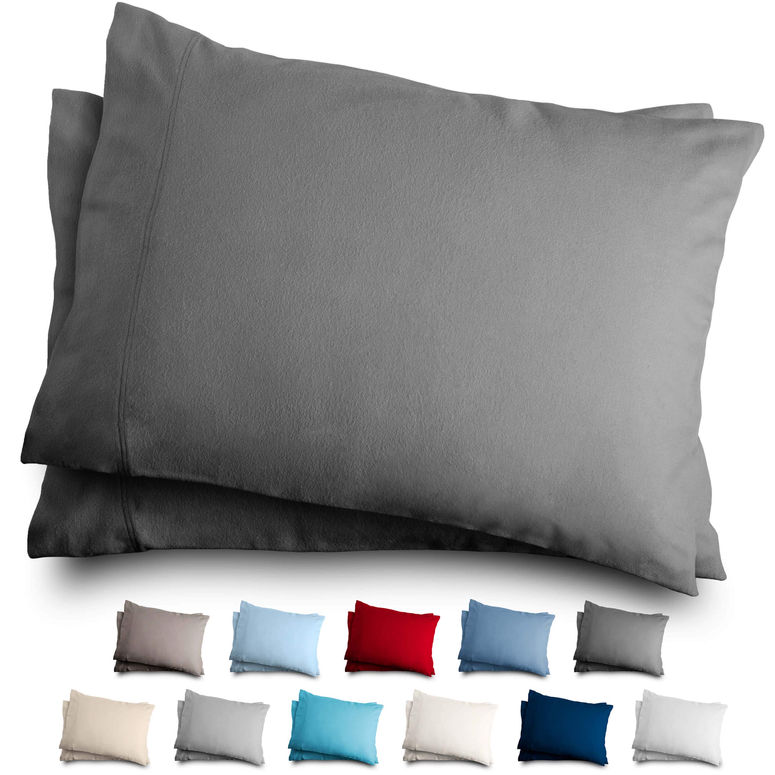 grey flannel pillowcases