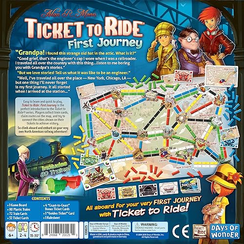 Miniatura 2 de Ticket To Ride: First Journey Juego de mesa [idioma español no garantizado].