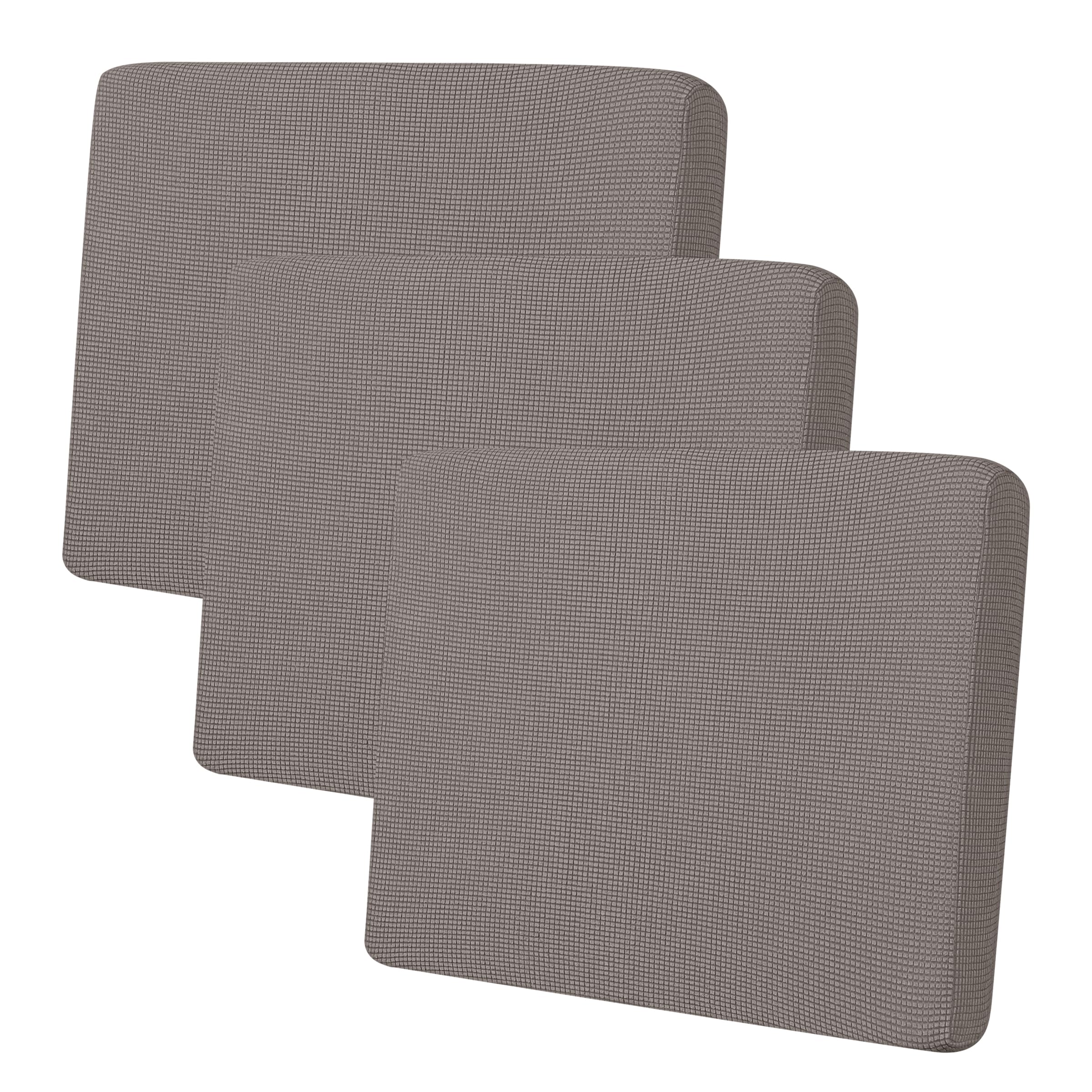 Easy-Going Stretch 3 Pieces Oversized Couch Cushion Cover for Sofa Seat