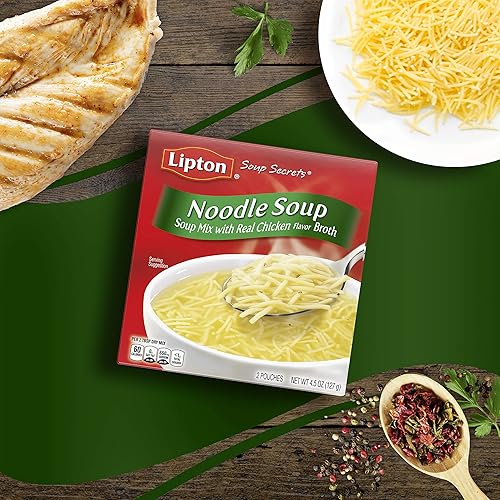 Miniatura 36 de Lipton Soup Secrets Instant Soup Mix Ring-O-Noodle 4.9 oz (Paquete de 12)