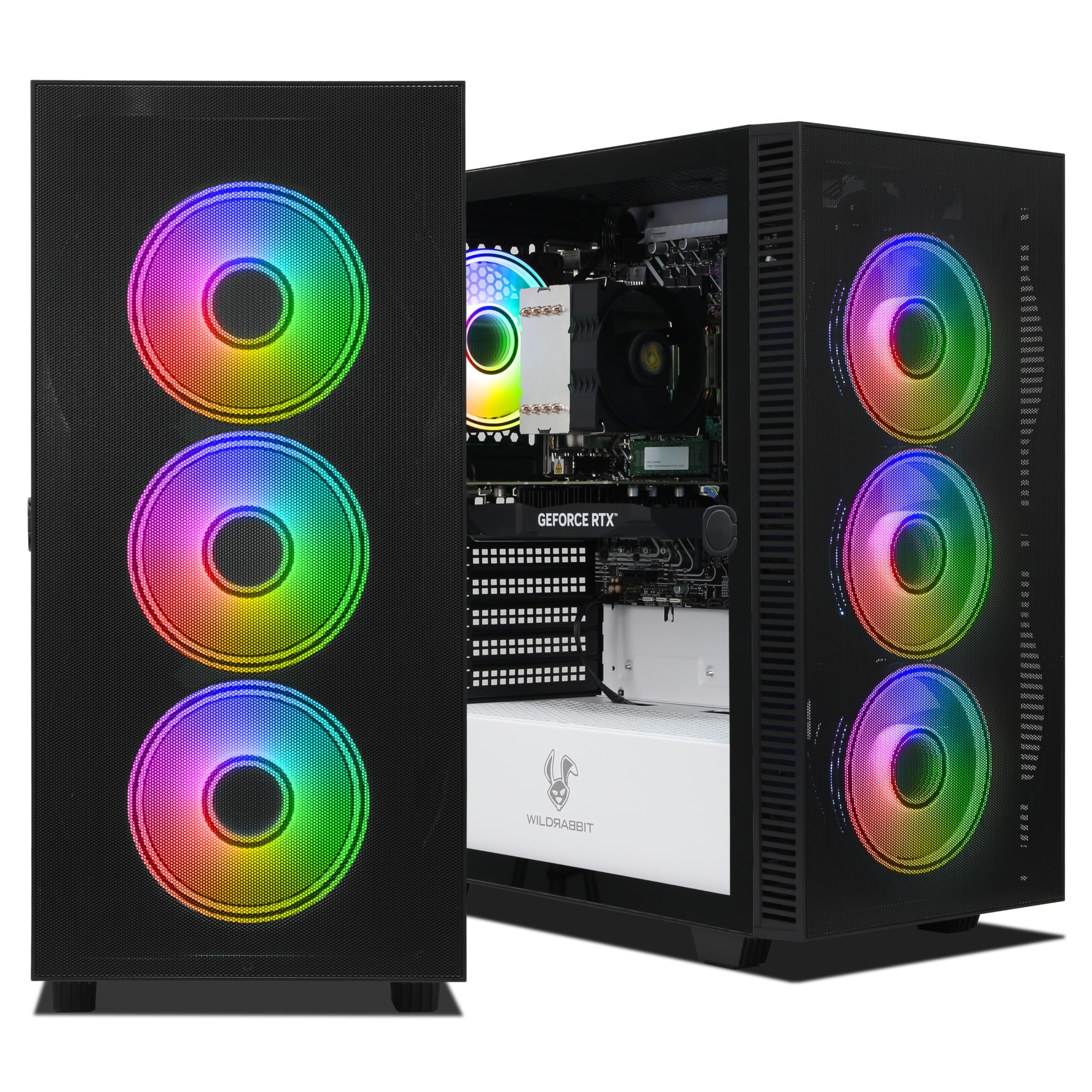 Ankermann Archon Gaming PC | Intel Core i7-13700F | Nvidia GeForce RTX 3050 6GB | 16GB DDR5 RAM | 1TB NVMe SSD | Windows 11 | WLAN & Bluetooth | MS Office 2024