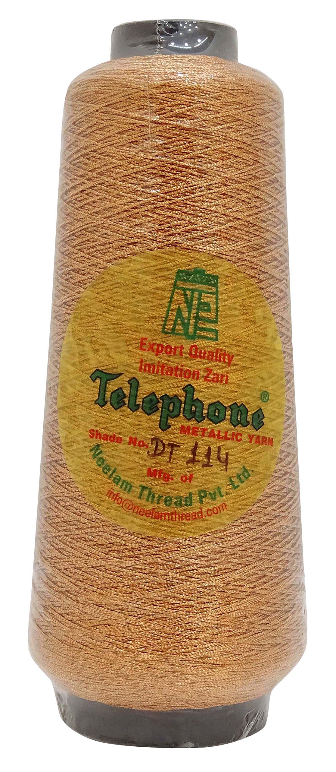 Telephone Threads 100% Polyester Bronze Sewing Embroidery Thread 600 Meter Yarn 1 Piece