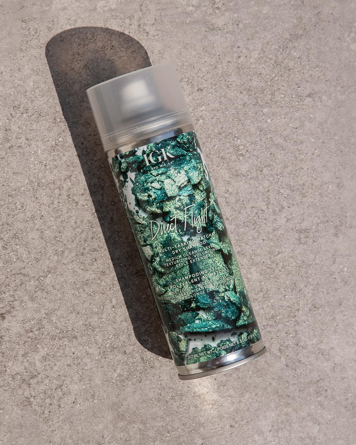 IGK DIRECT FLIGHT Multi-Tasking Matcha Dry Shampoo | Light Cleanse + Style Preserving | Vegan + Cruelty Free |